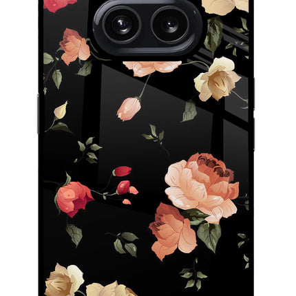 Flowers Nothing Phone 2A Glass Case Back Cover by Casekaro