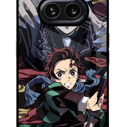 Demon Slayer Nothing Phone 2A Glass Case Back Cover by Casekaro
