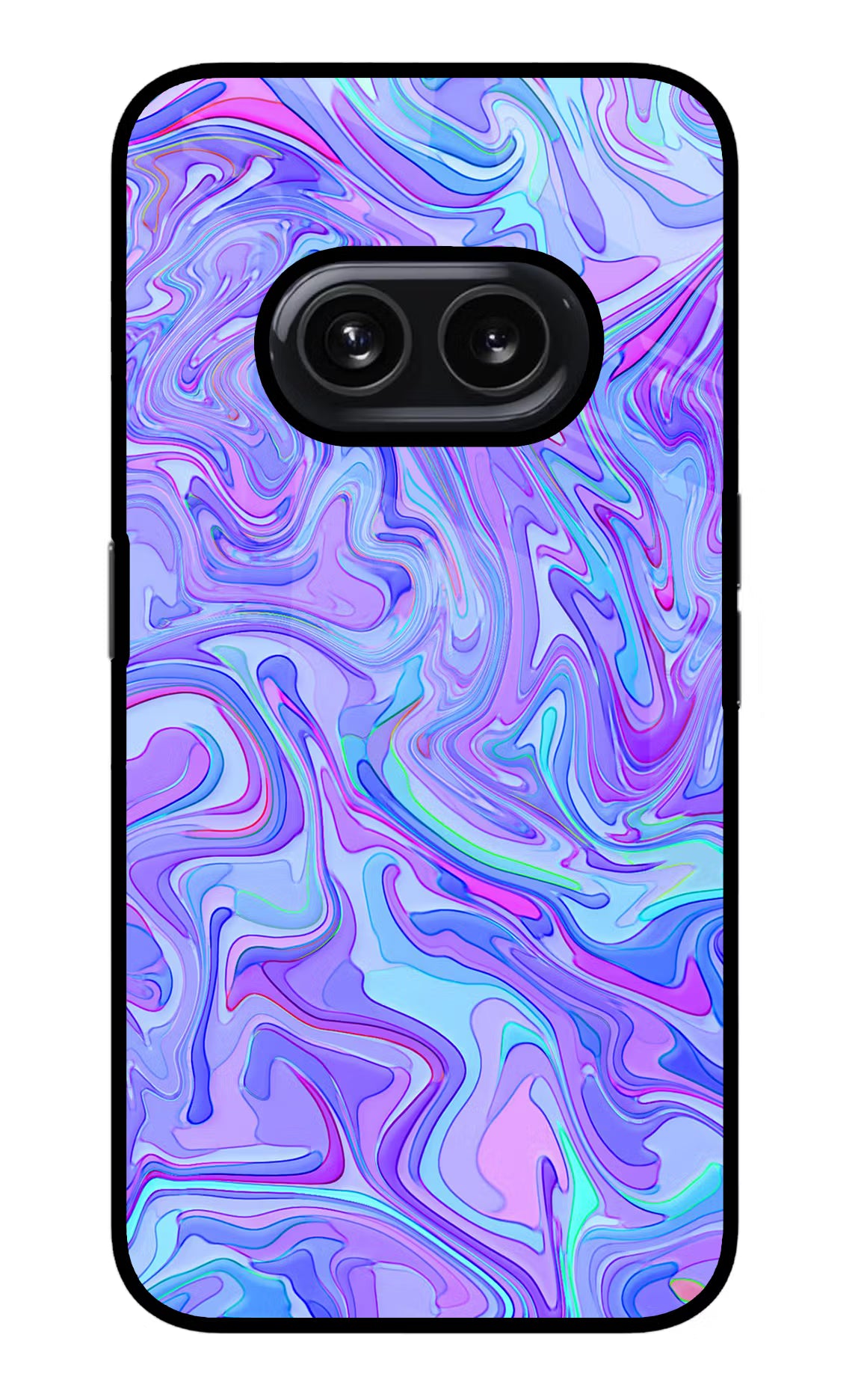 Glitter Nothing Phone 2A Glass Case Back Cover by Casekaro