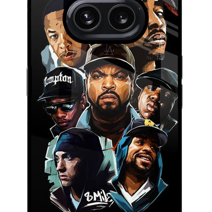 Rappers Nothing Phone 2A Glass Case Back Cover by Casekaro