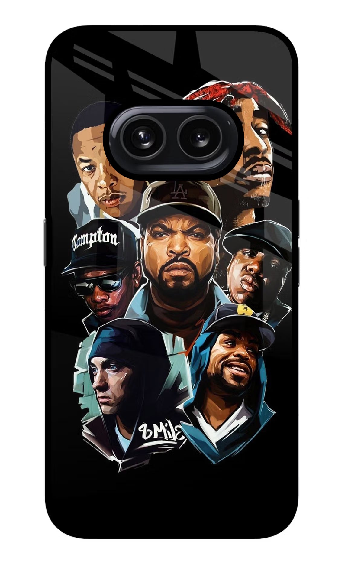 Rappers Nothing Phone 2A Glass Case Back Cover by Casekaro