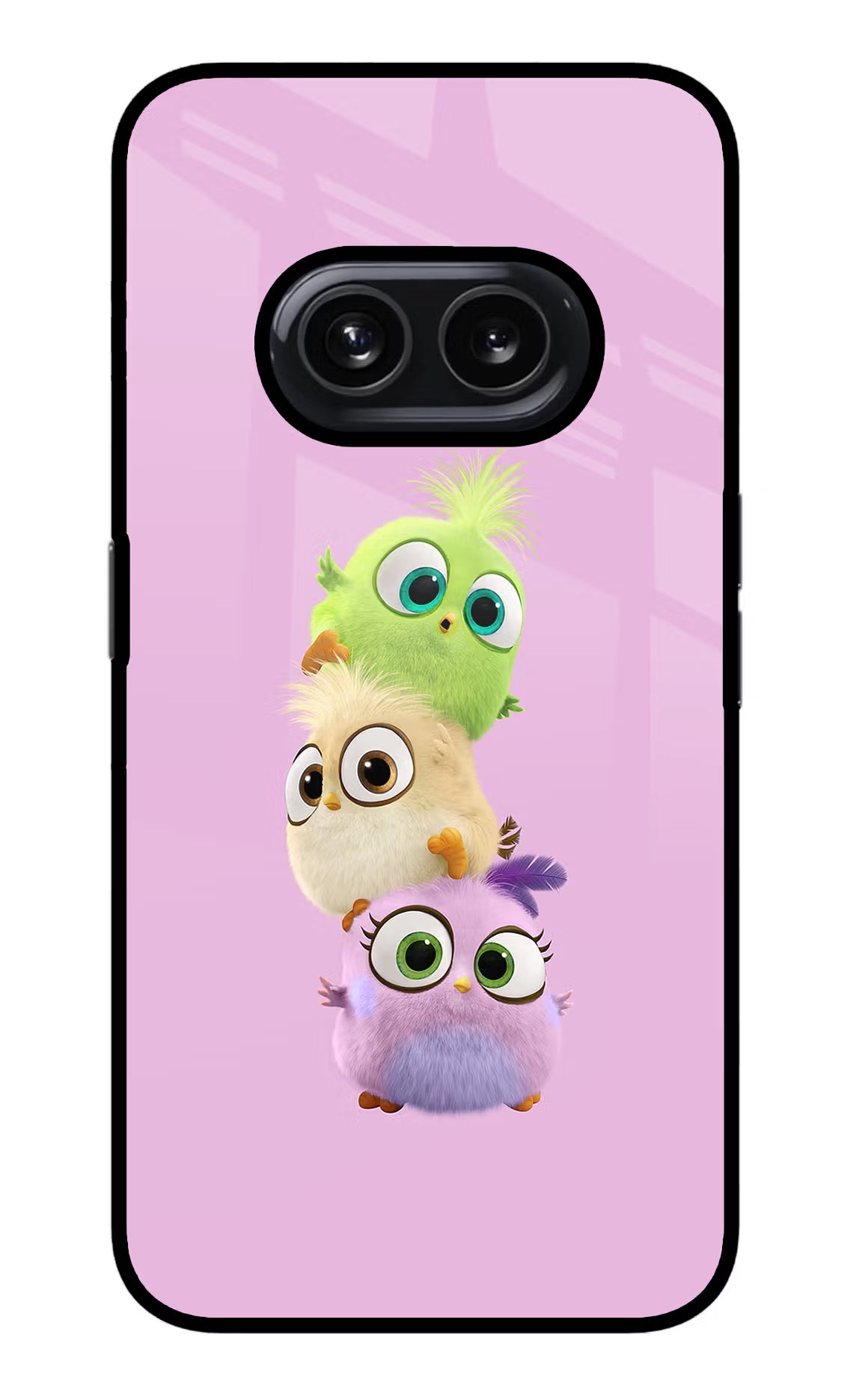 Cute Little Birds Nothing Phone 2A Glass Case Back Cover by Casekaro