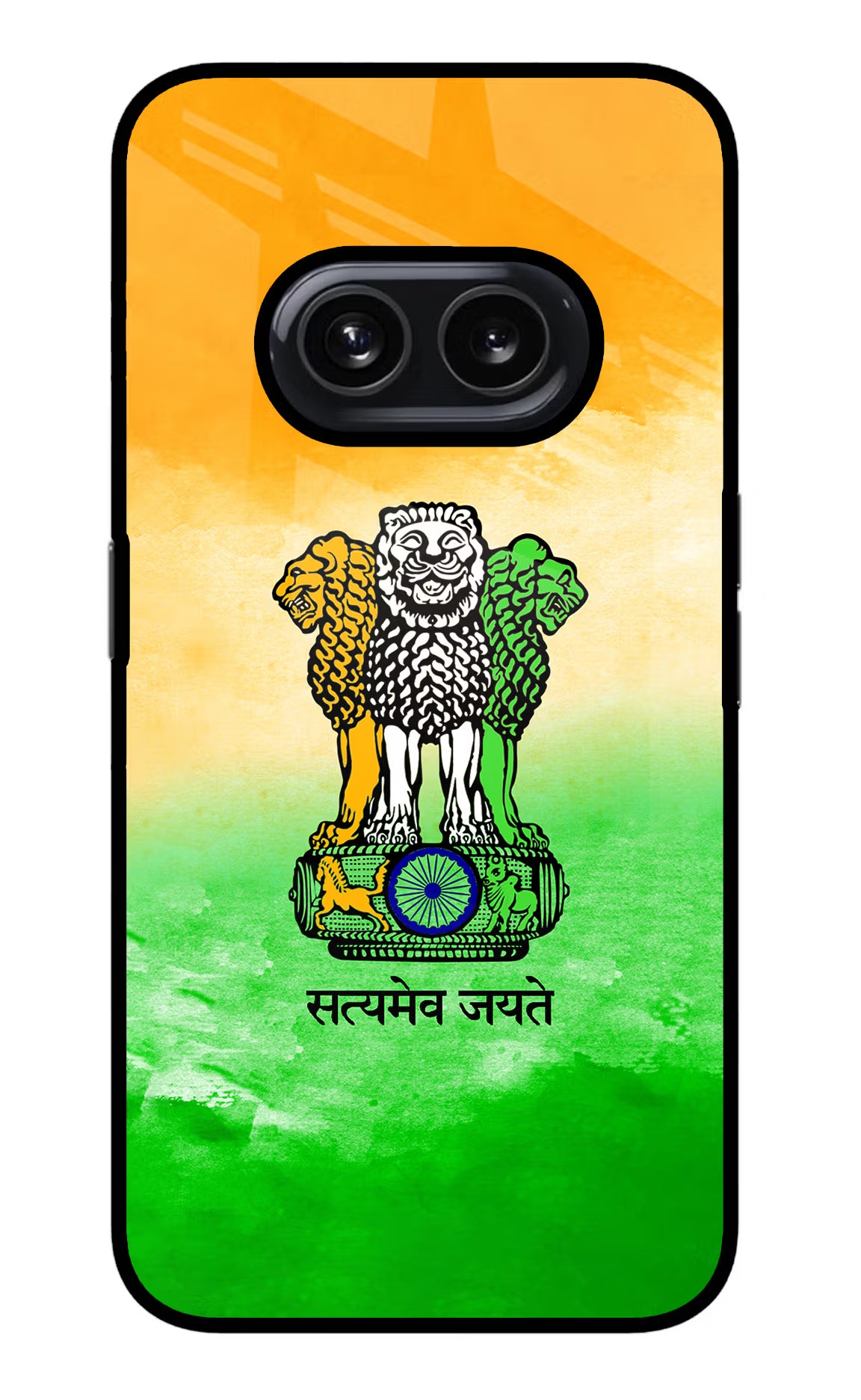 Satyamev Jayate Flag Nothing Phone 2A Glass Case Back Cover by Casekaro