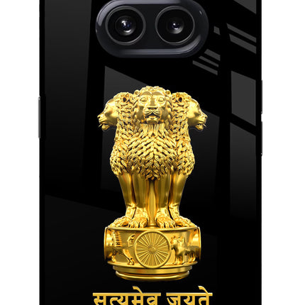 Satyamev Jayate Golden Nothing Phone 2A Glass Case