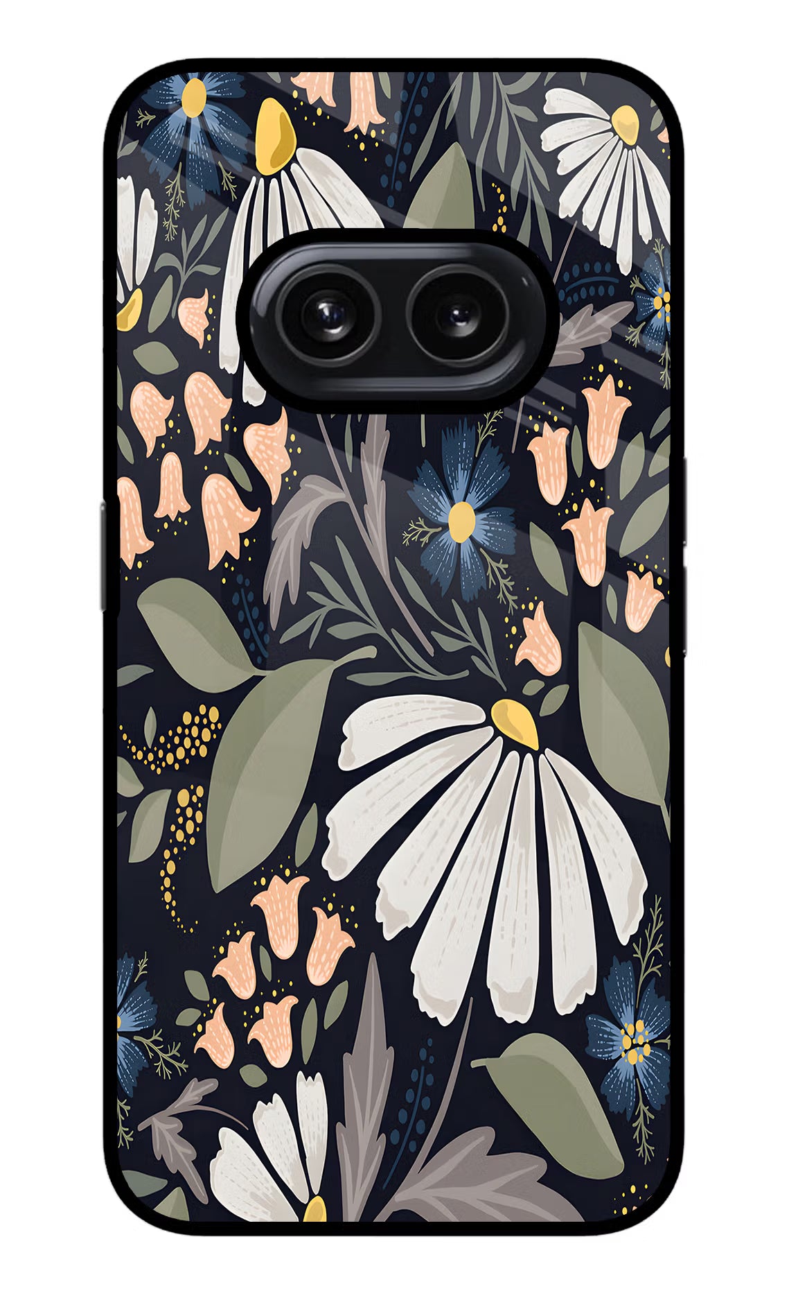 Flowers Art Nothing Phone 2A Glass Case Back Cover by Casekaro