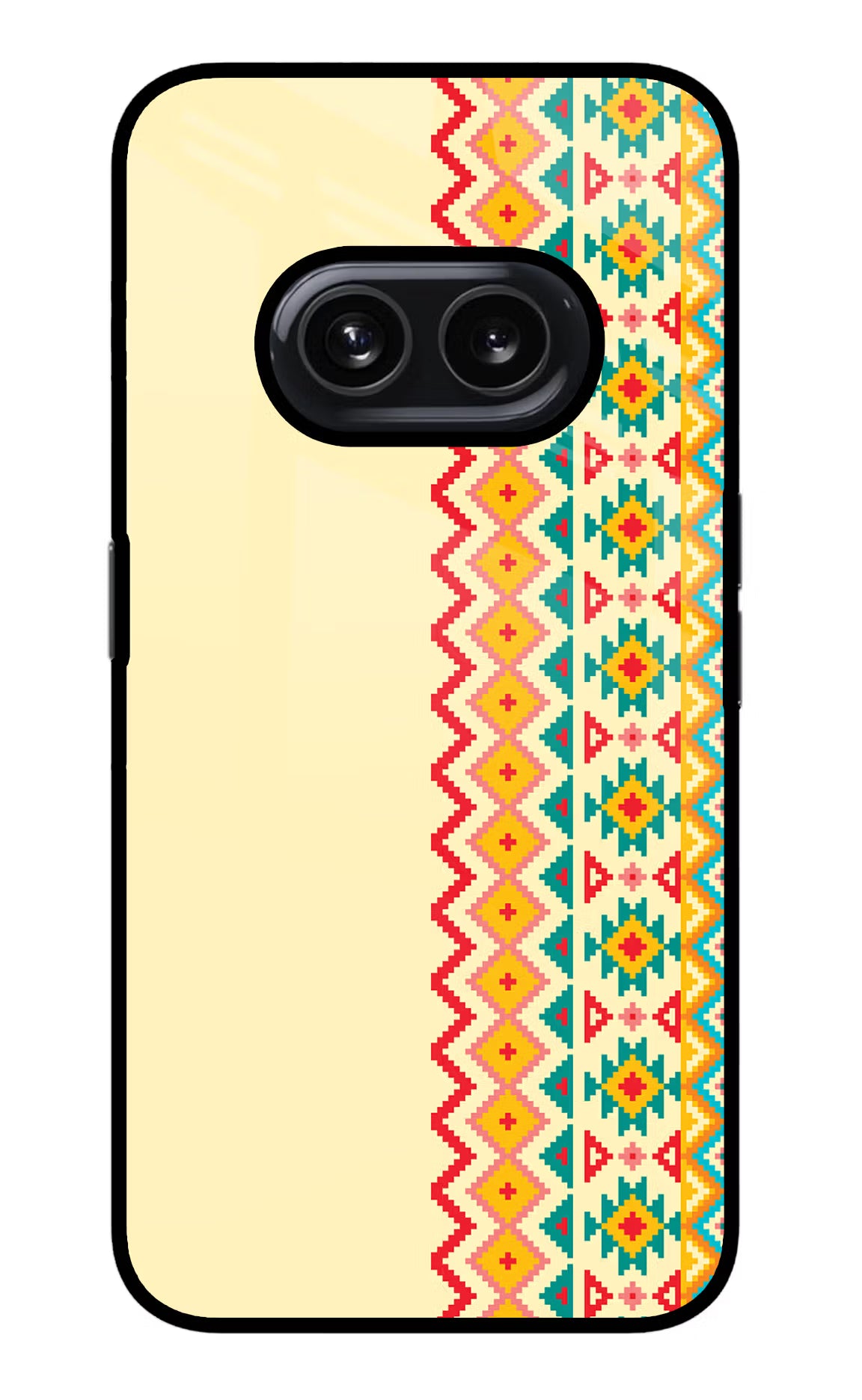 Ethnic Seamless Nothing Phone 2A Glass Case Back Cover by Casekaro