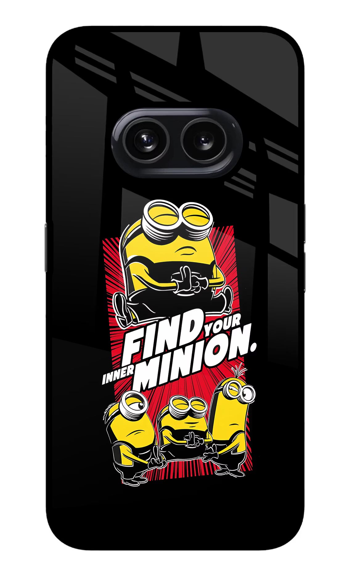 Find your inner Minion Nothing Phone 2A Glass Case Back Cover by Casekaro