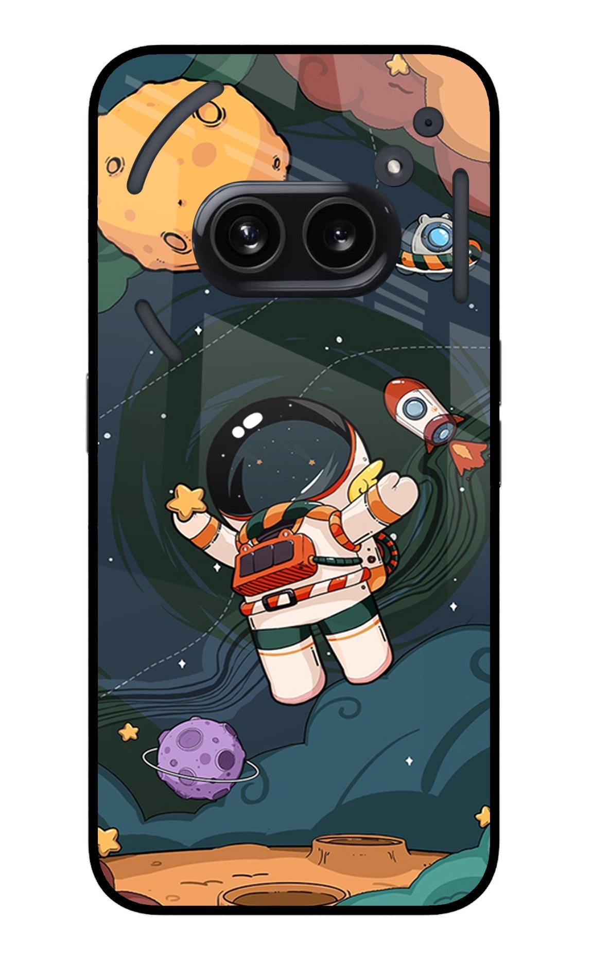 Cartoon Astronaut Nothing Phone 2A Glass Case