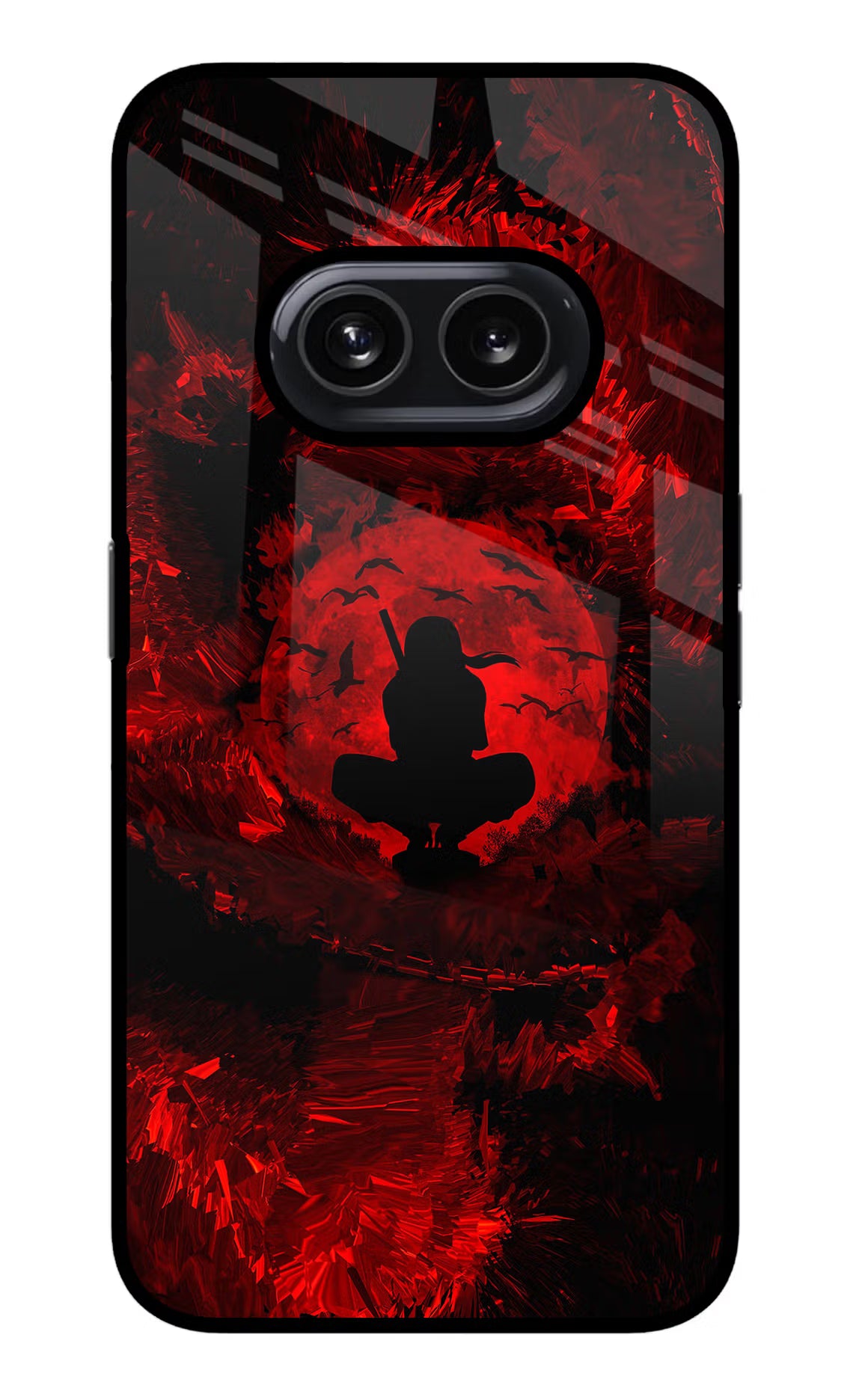 Itachi Uchiha Nothing Phone 2A Glass Case Back Cover by Casekaro