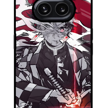 Demon Slayer Nothing Phone 2A Glass Case Back Cover by Casekaro