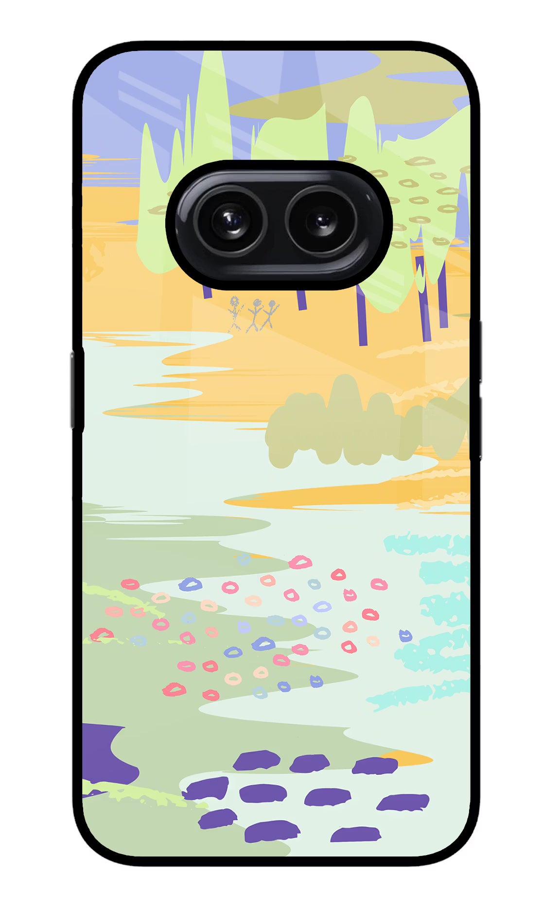 Scenery Nothing Phone 2A Glass Case Back Cover by Casekaro