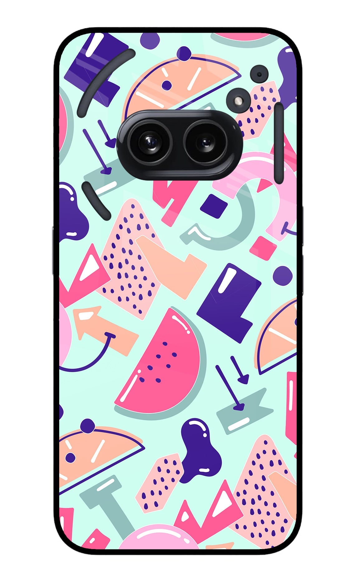 Doodle Pattern Nothing Phone 2A Glass Case