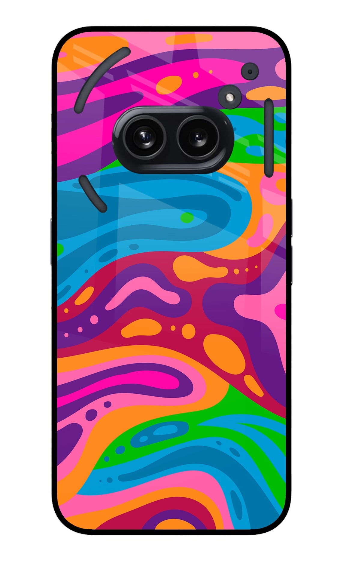 Trippy Pattern Nothing Phone 2A Glass Case