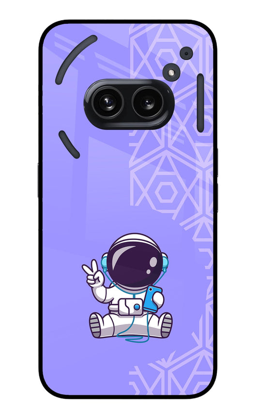 Cute Astronaut Chilling Nothing Phone 2A Glass Case