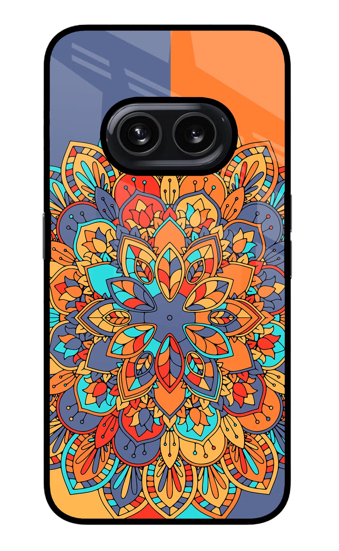 Color Mandala Nothing Phone 2A Glass Case Back Cover by Casekaro