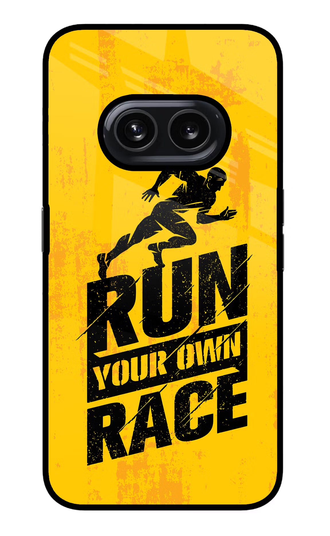 Run Your Own Race Nothing Phone 2A Glass Case Back Cover by Casekaro