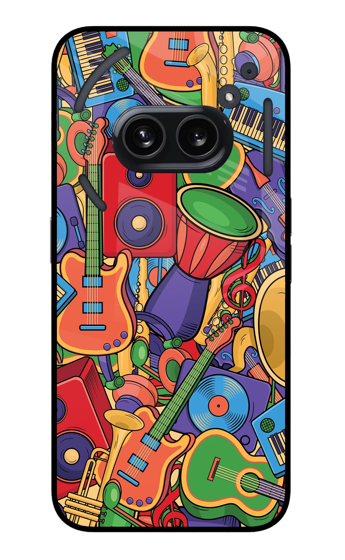 Music Instrument Doodle Nothing Phone 2A Back Cover