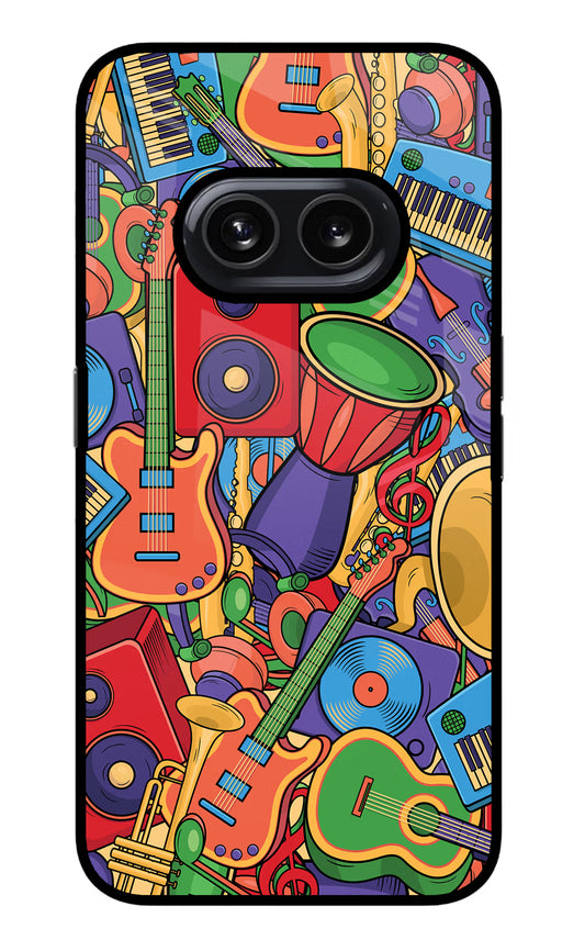Music Instrument Doodle Nothing Phone 2A Glass Case