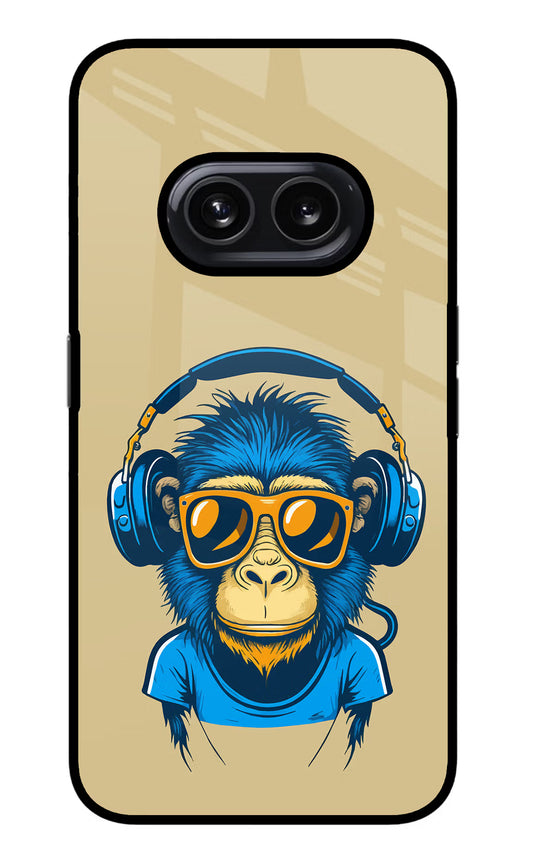 Monkey Headphone Nothing Phone 2A Glass Case