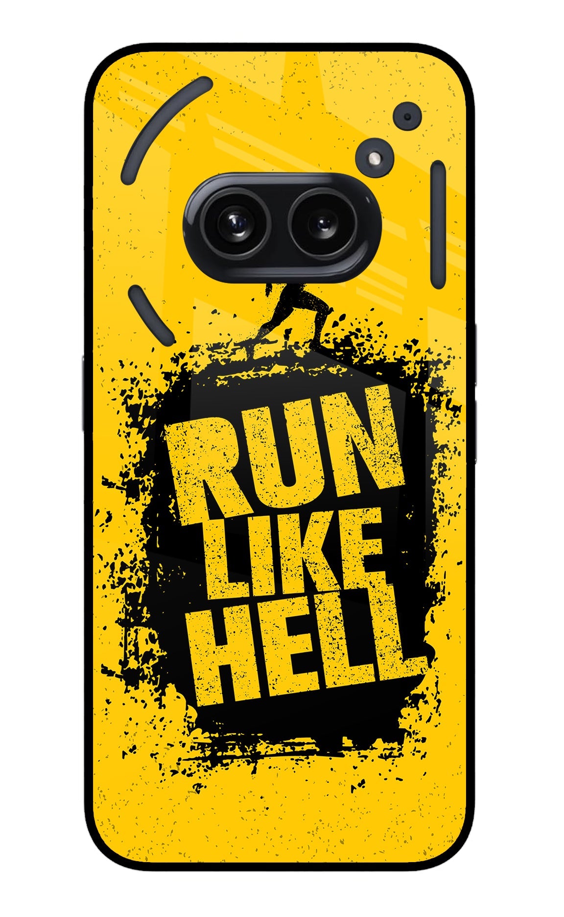 Run Like Hell Nothing Phone 2A Glass Case