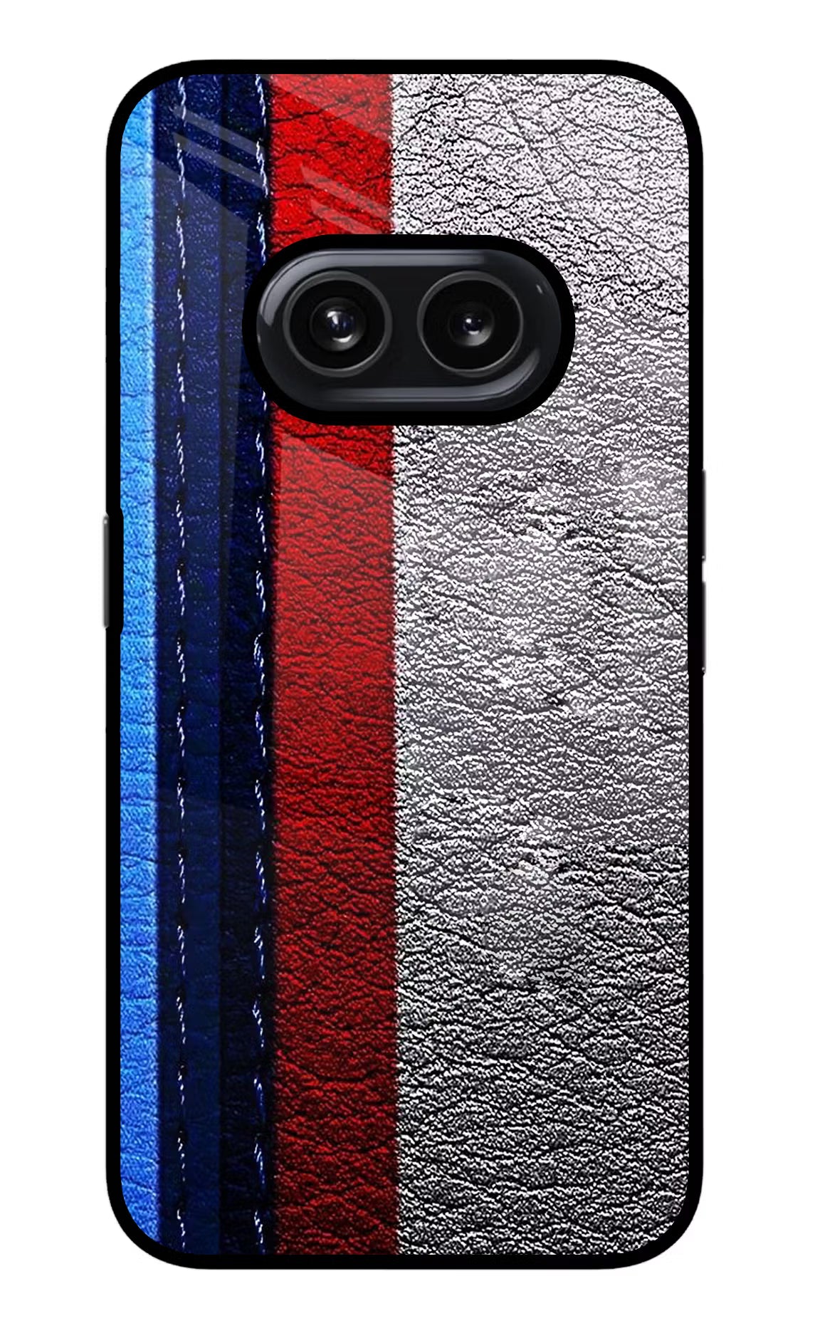 BMW Stripes Nothing Phone 2A Glass Case Back Cover by Casekaro