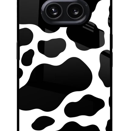 Cow Spots Nothing Phone 2A Glass Case Back Cover by Casekaro