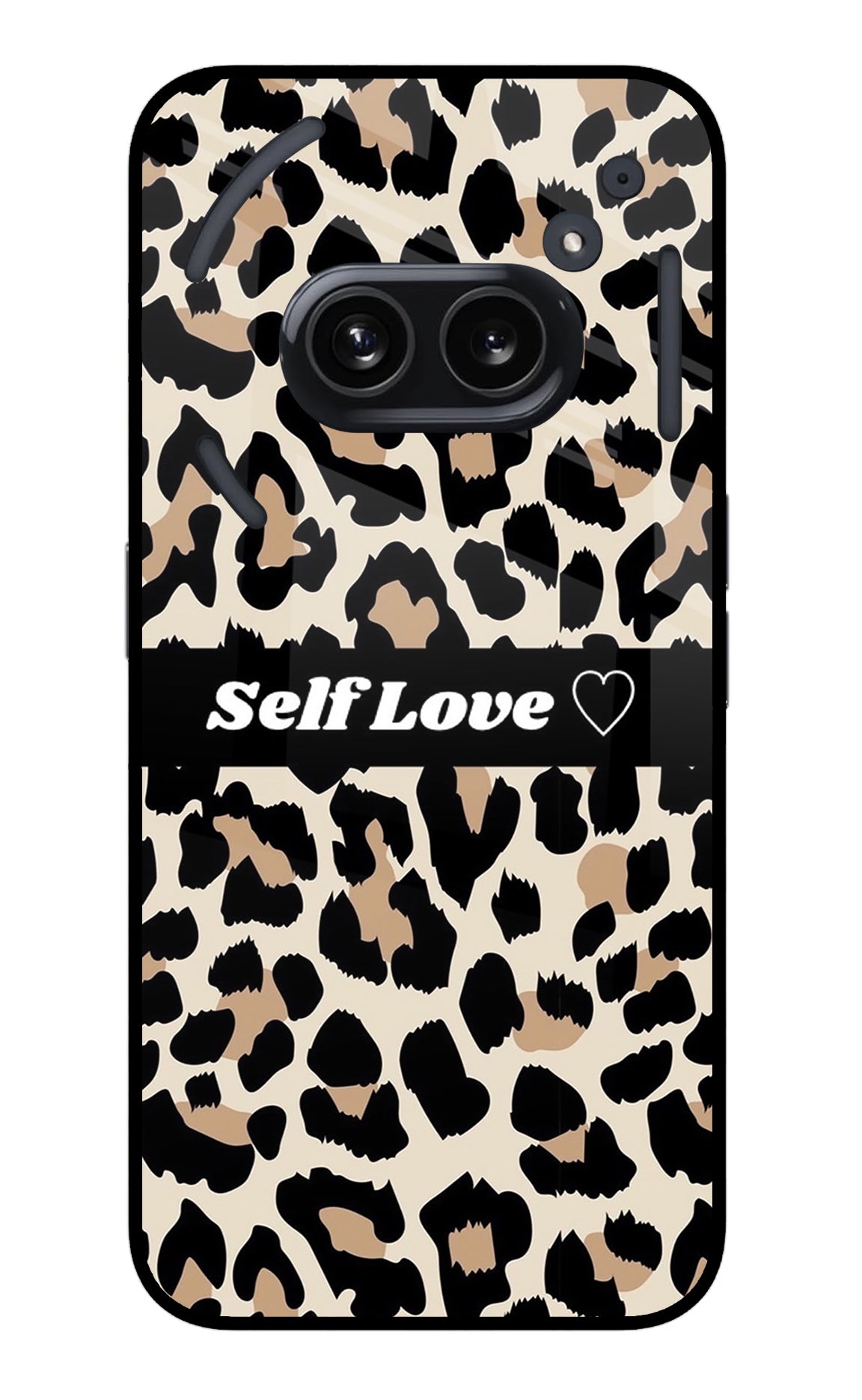 Leopard Print Self Love Nothing Phone 2A Glass Case