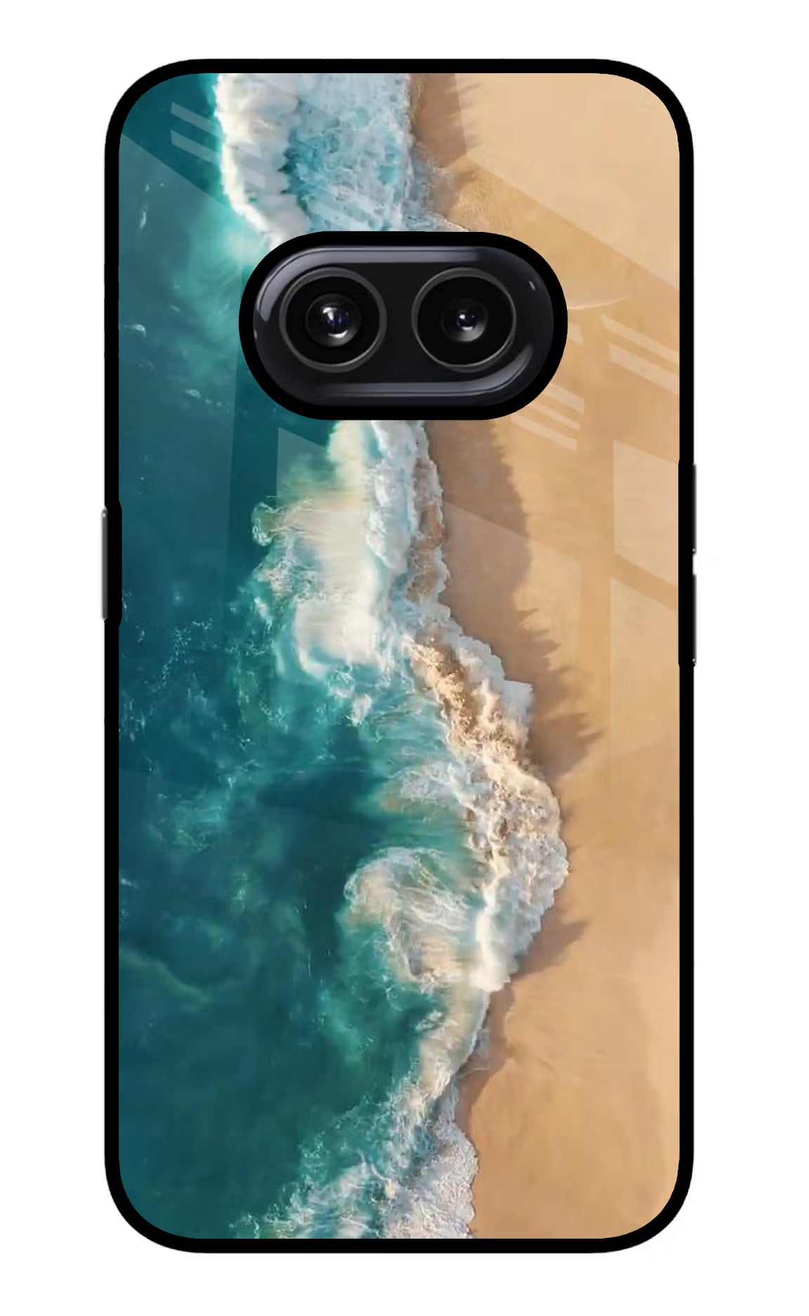 Ocean Beach Nothing Phone 2A Glass Case Back Cover by Casekaro