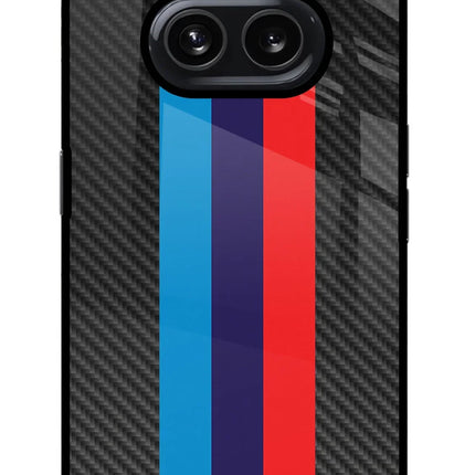 BMW Stripes Pattern Nothing Phone 2A Glass Case