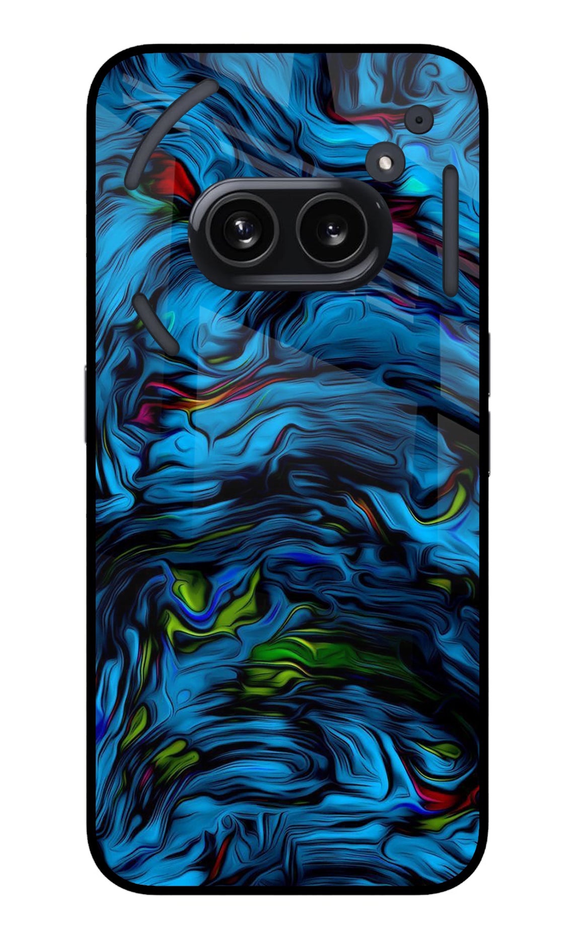 Dark Blue Abstract Nothing Phone 2A Glass Case