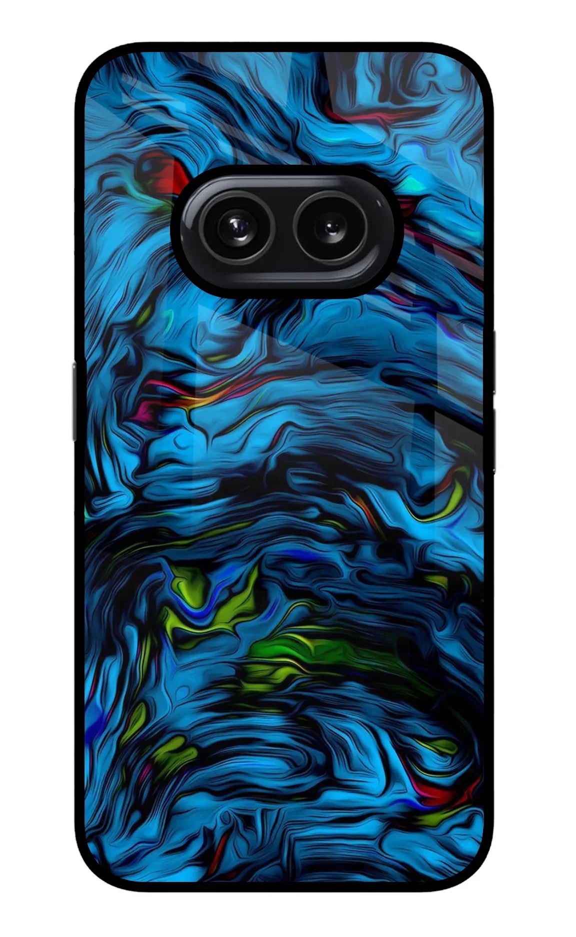 Dark Blue Abstract Nothing Phone 2A Glass Case