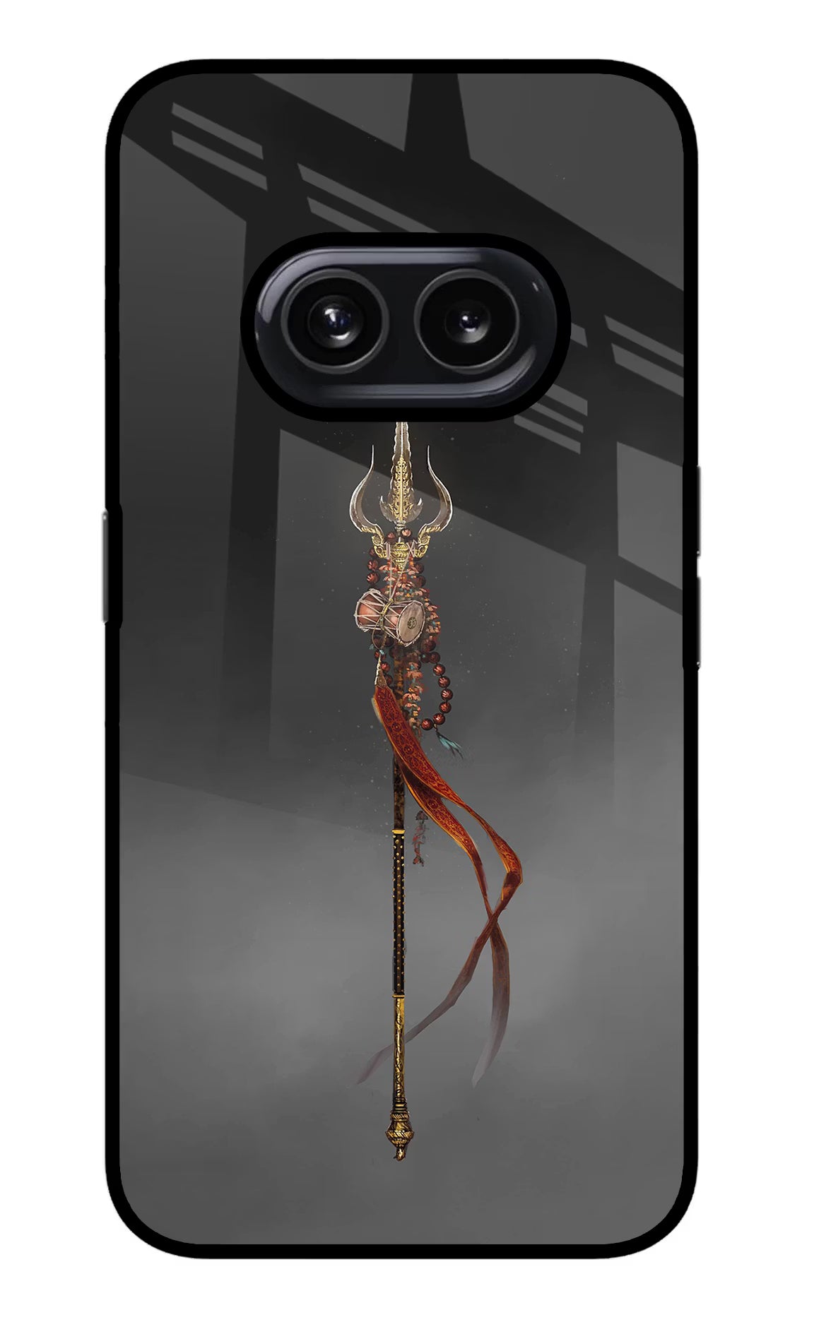 Shiv Trishul Nothing Phone 2A Glass Case Back Cover by Casekaro