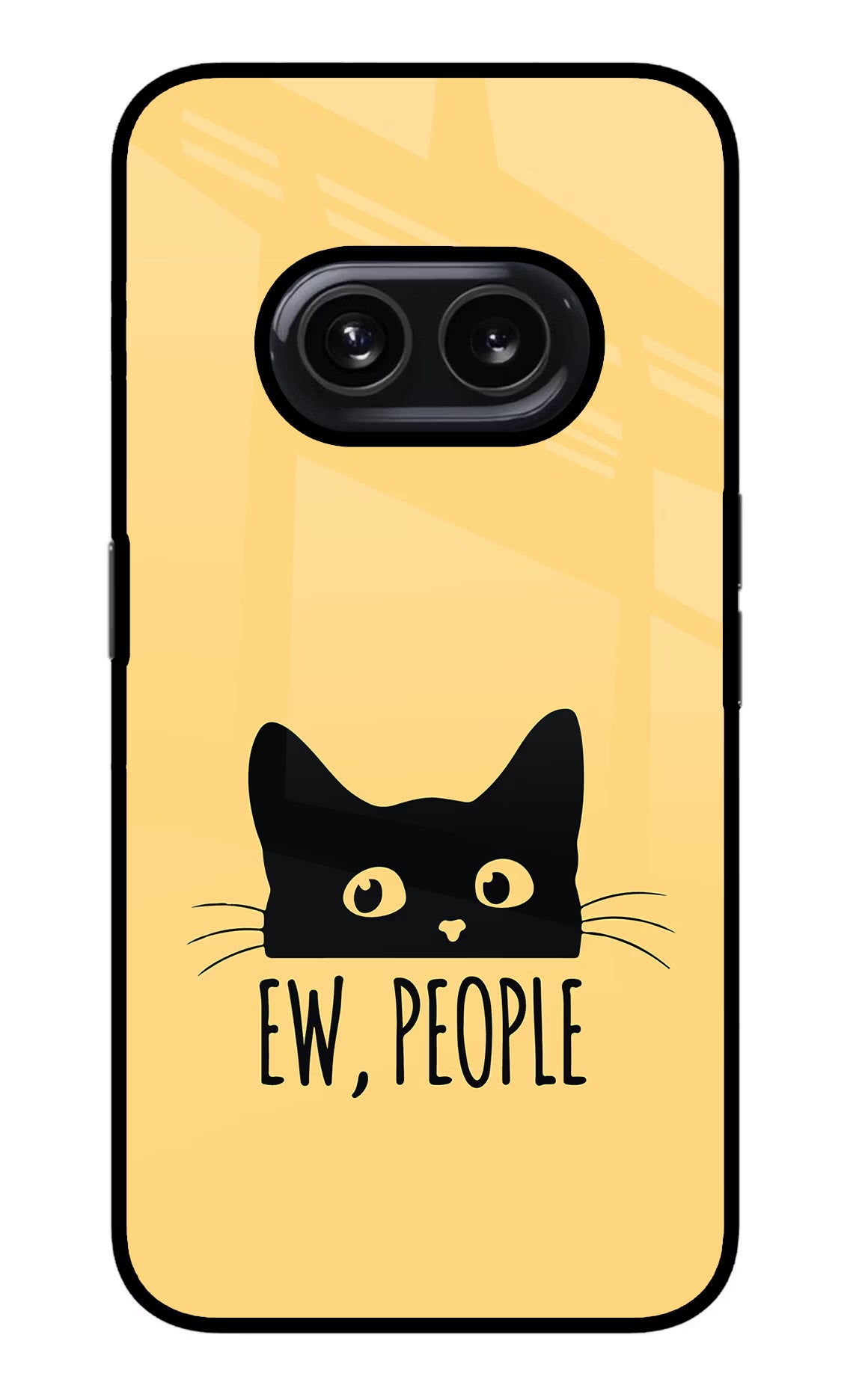 Ew People Catitude Nothing Phone 2A Glass Case Back Cover by Casekaro