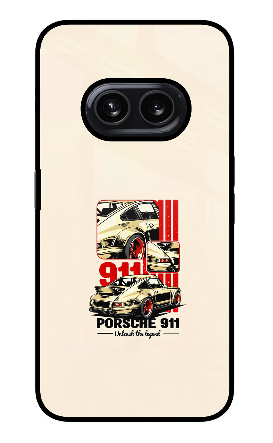 Classic Porsche 911 Nothing Phone 2A Back Cover, Metal case