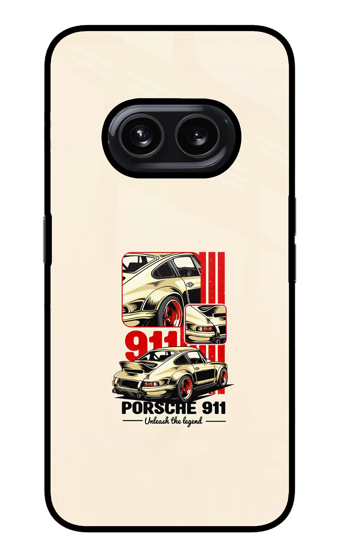 Classic Porsche 911 Nothing Phone 2A Glass Case Back Cover by Casekaro