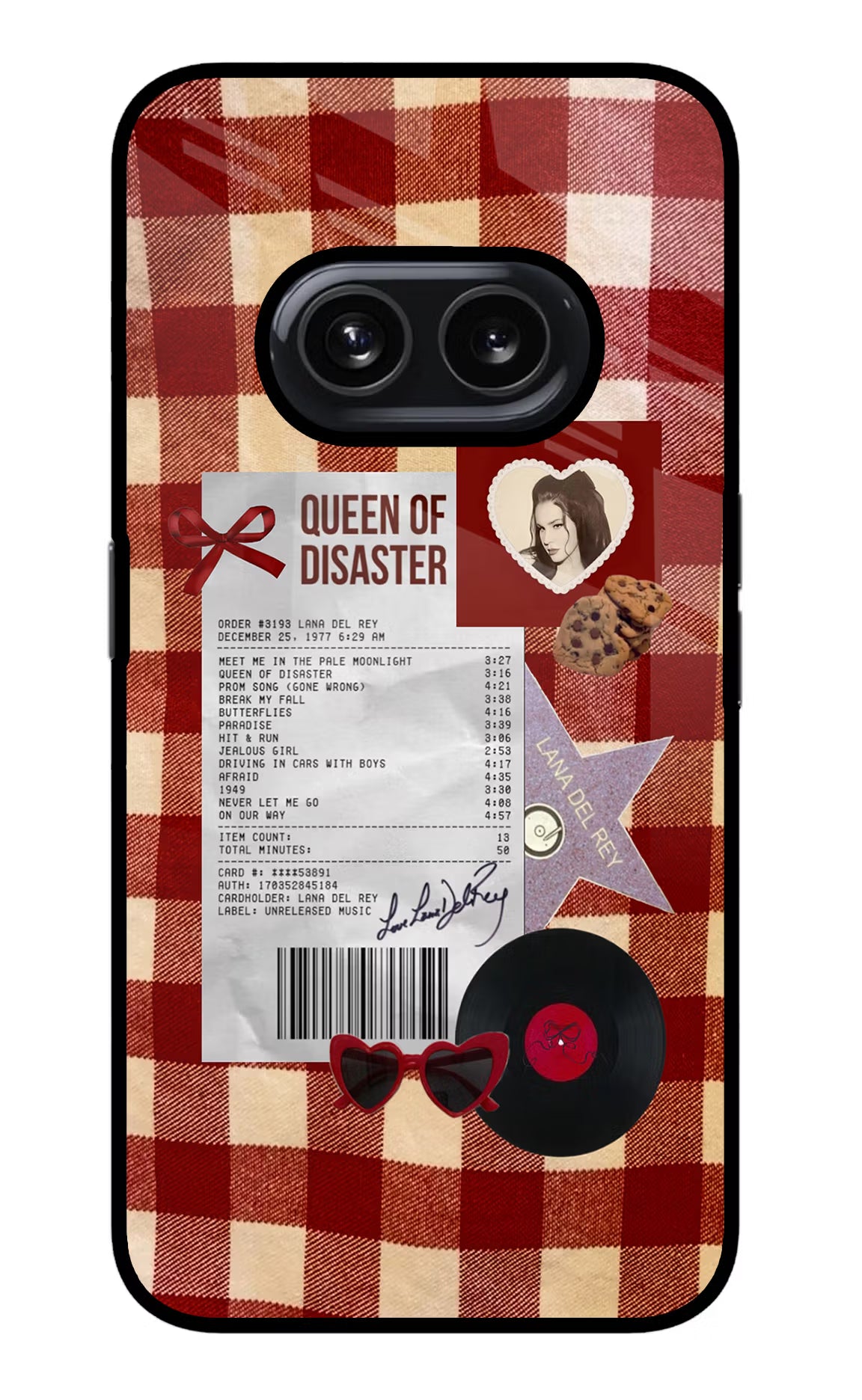 Queen of Disaster Nothing Phone 2A Glass Case Back Cover by Casekaro