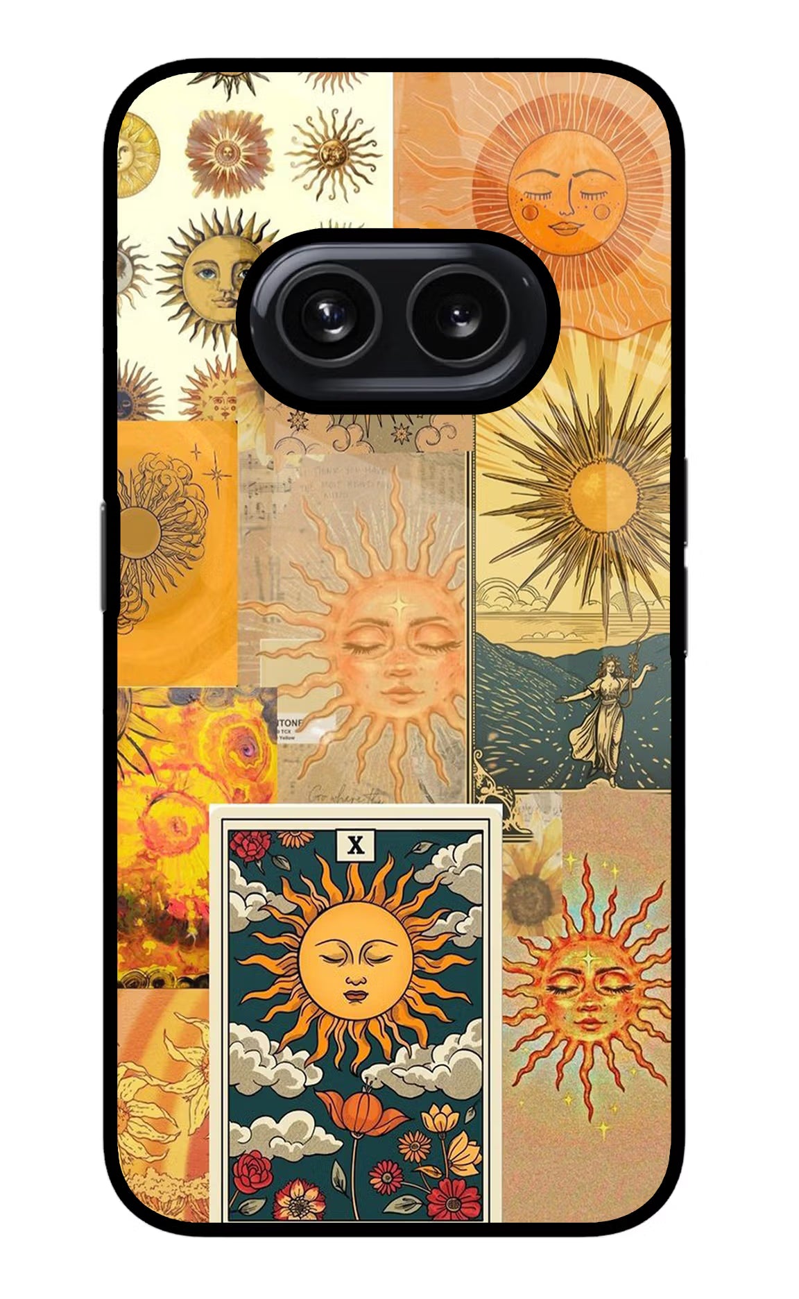 Sun Nothing Phone 2A Glass Case Back Cover by Casekaro