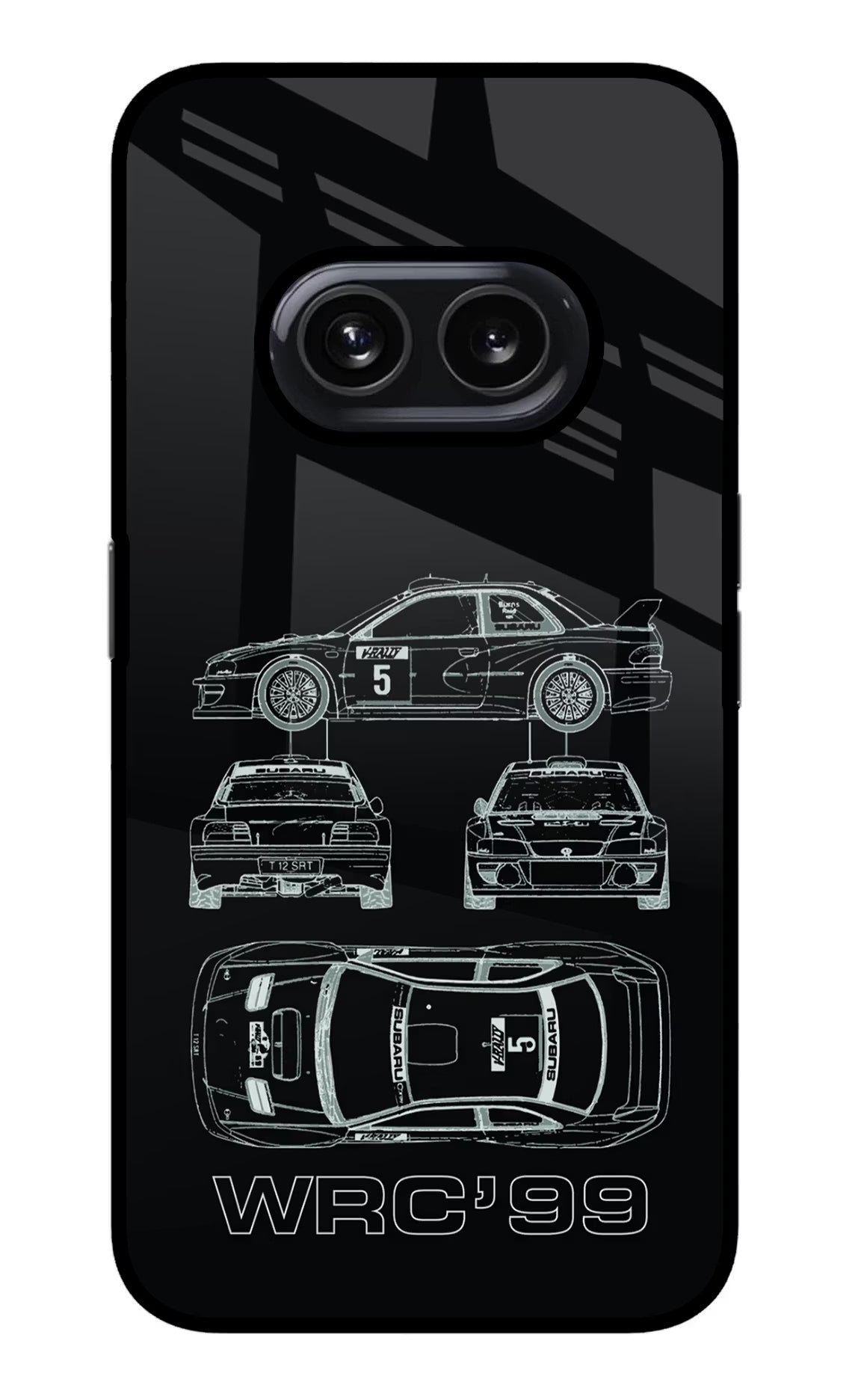 WRC'99 Nothing Phone 2A Glass Case Back Cover by Casekaro