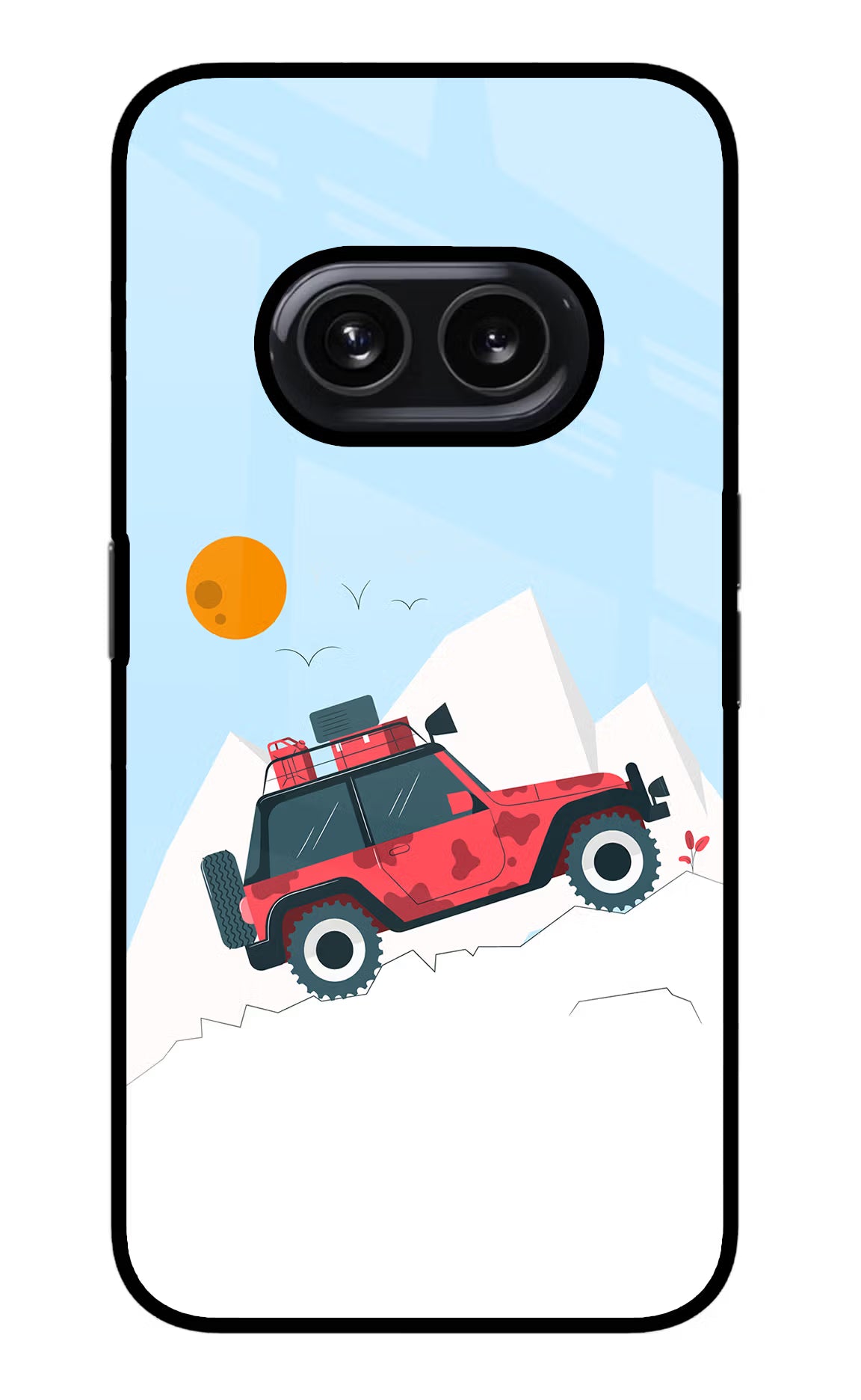 Mountain Trail Beast Nothing Phone 2A Glass Case Back Cover by Casekaro