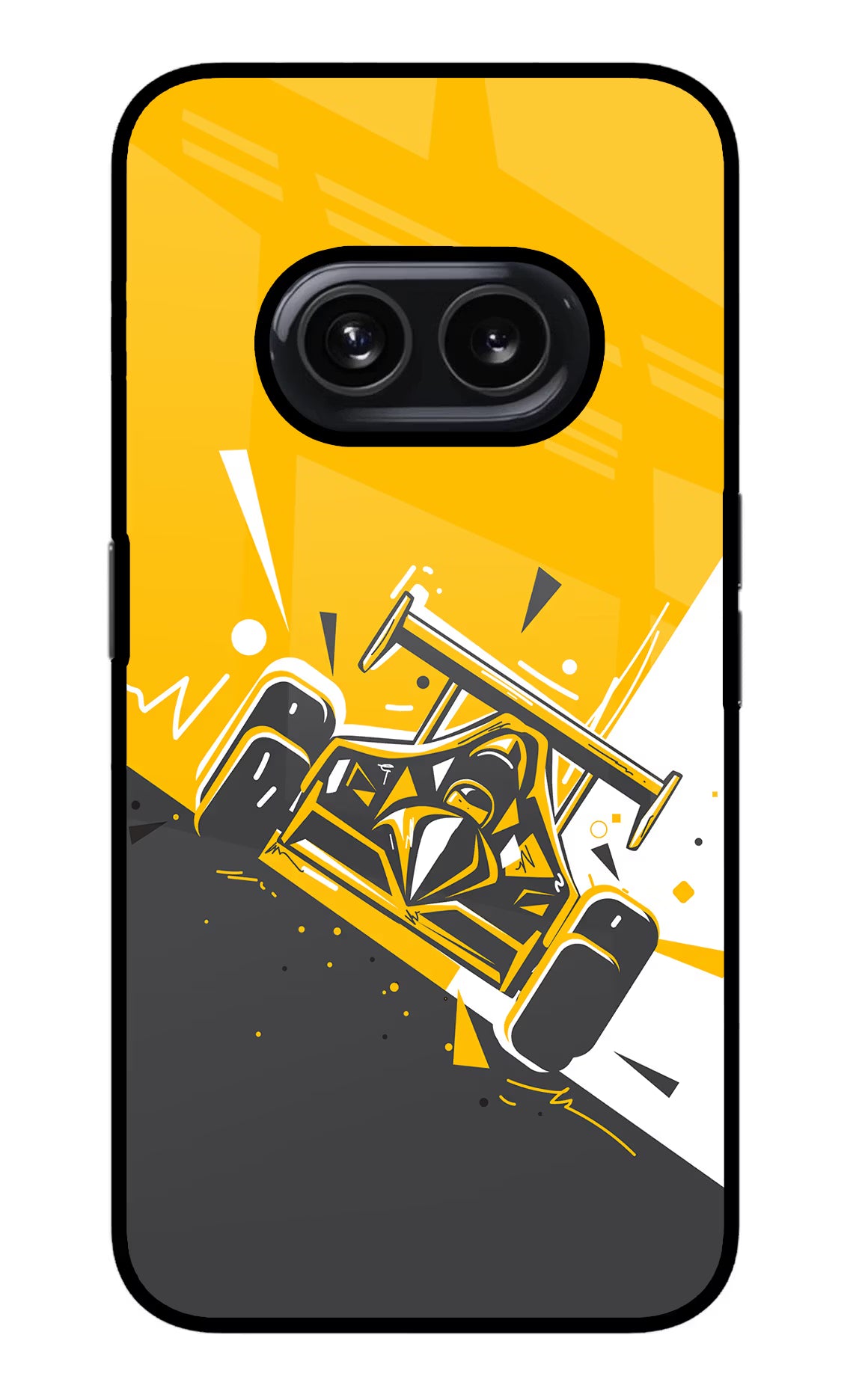 Track King Nothing Phone 2A Glass Case Back Cover by Casekaro
