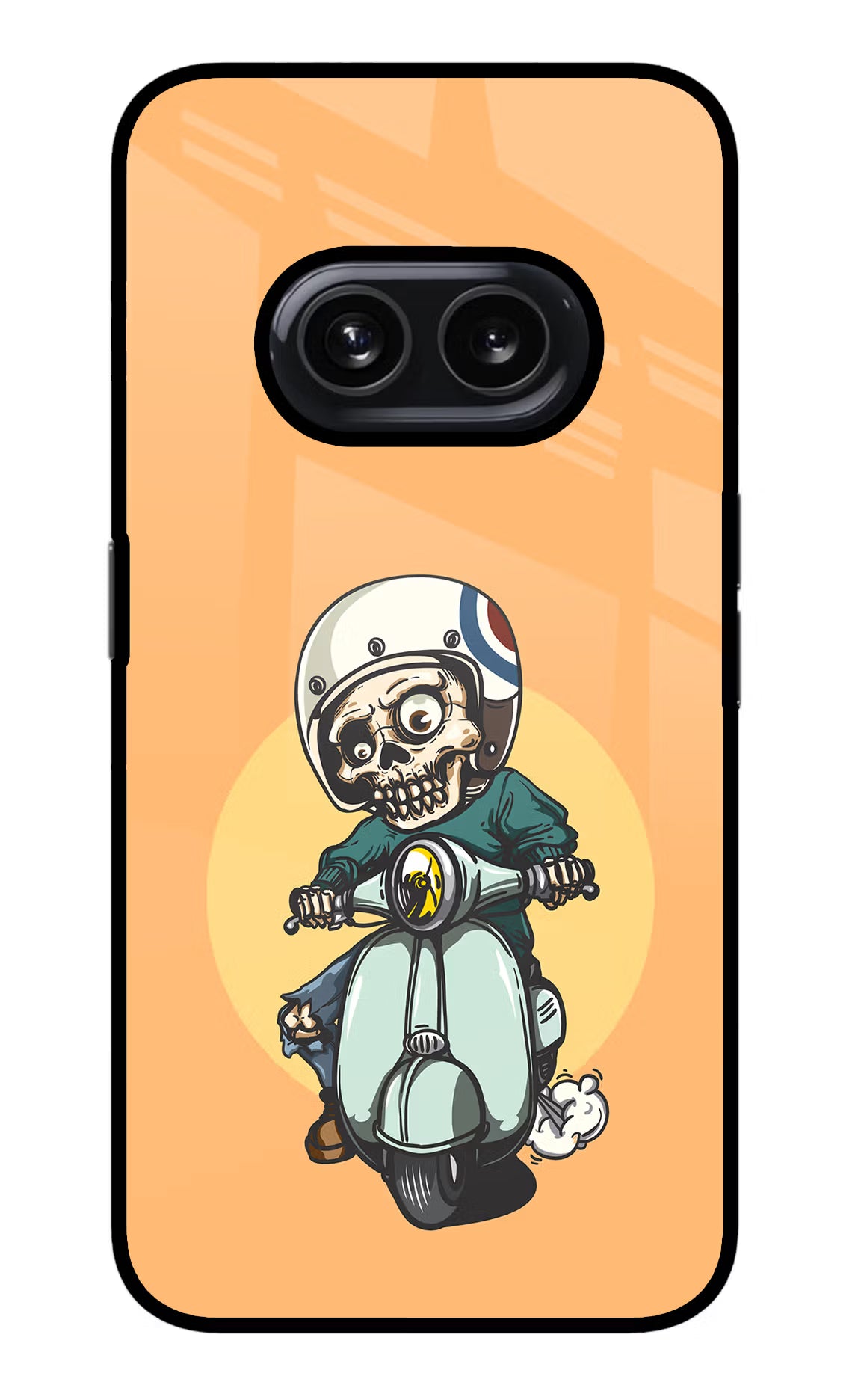 Undead Biker Nothing Phone 2A Glass Case Back Cover by Casekaro