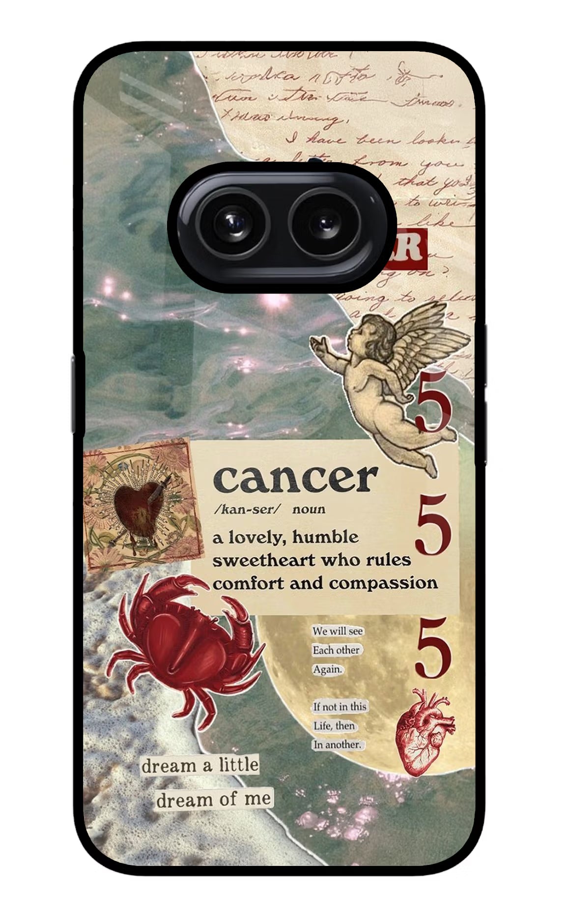 Cancer Zodiac Nothing Phone 2A Glass Case Back Cover by Casekaro