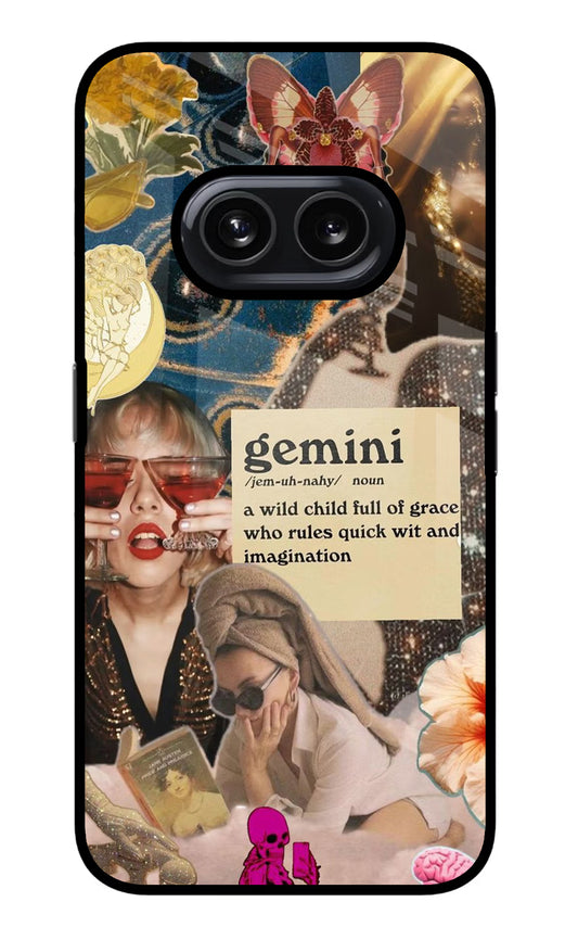 Gemini Zodiac Nothing Phone 2A Glass Case