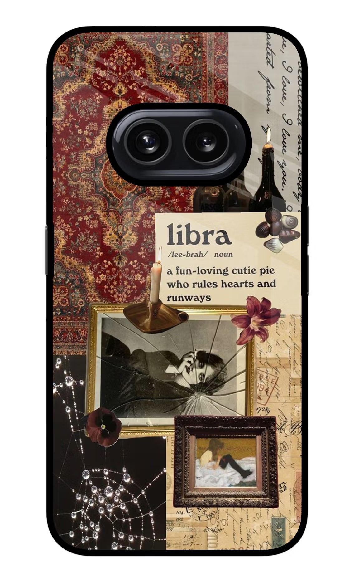 Libra Zodiac Nothing Phone 2A Glass Case Back Cover by Casekaro