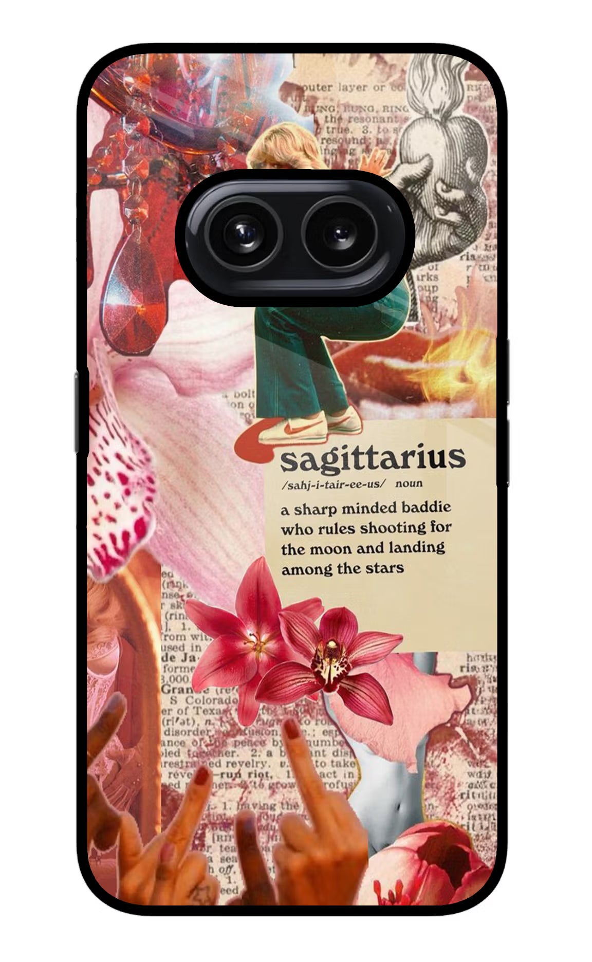 Sagittarius Zodiac Nothing Phone 2A Glass Case Back Cover by Casekaro