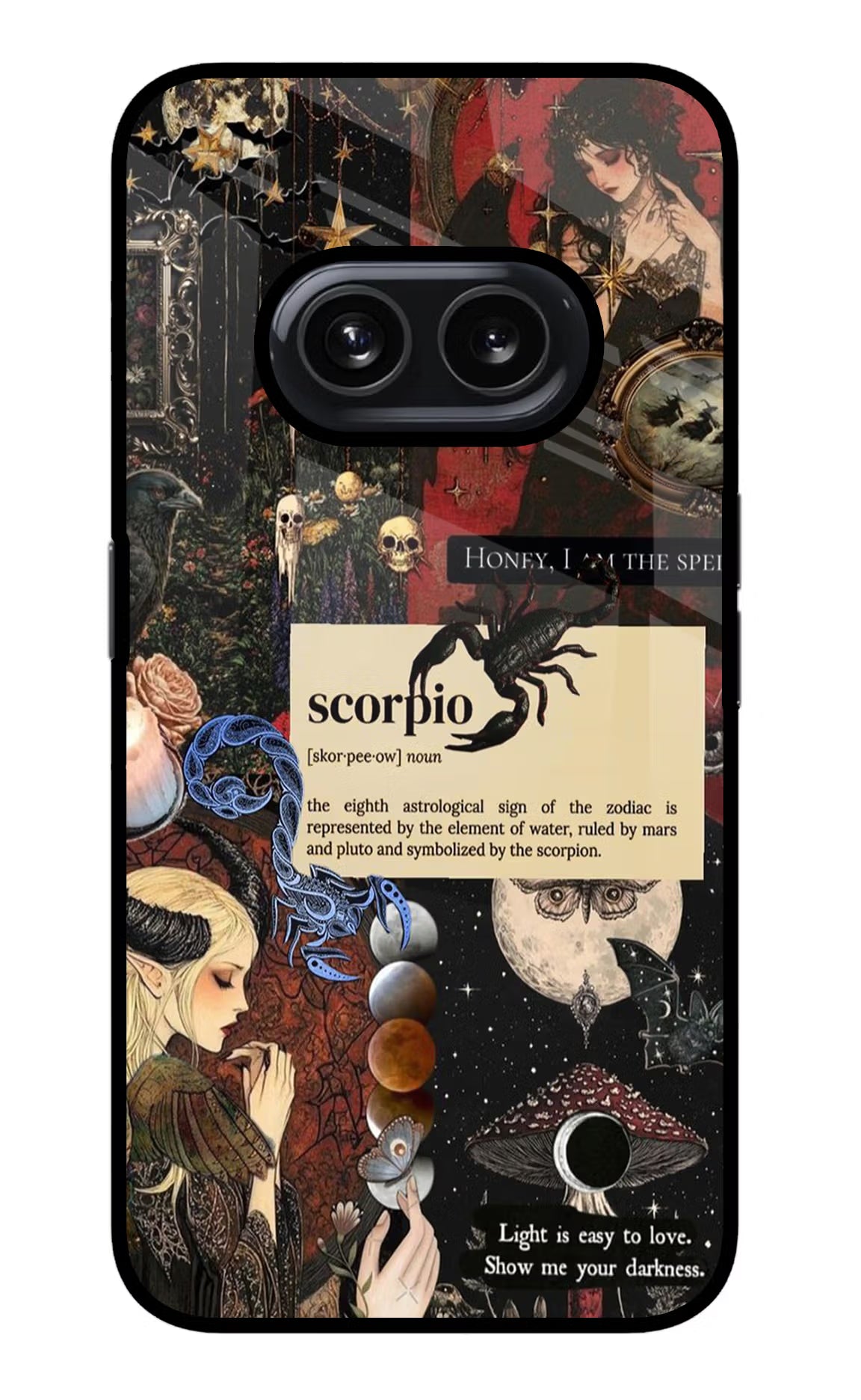 Scorpio Zodiac Nothing Phone 2A Glass Case Back Cover by Casekaro