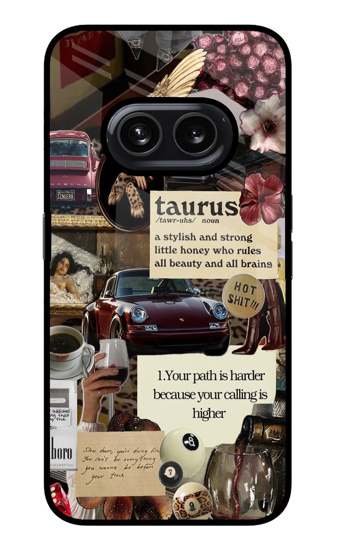 Taurus Zodiac Nothing Phone 2A Glass Case Back Cover by Casekaro