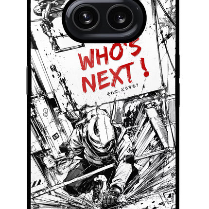 Who's Next Nothing Phone 2A Glass Case Back Cover by Casekaro