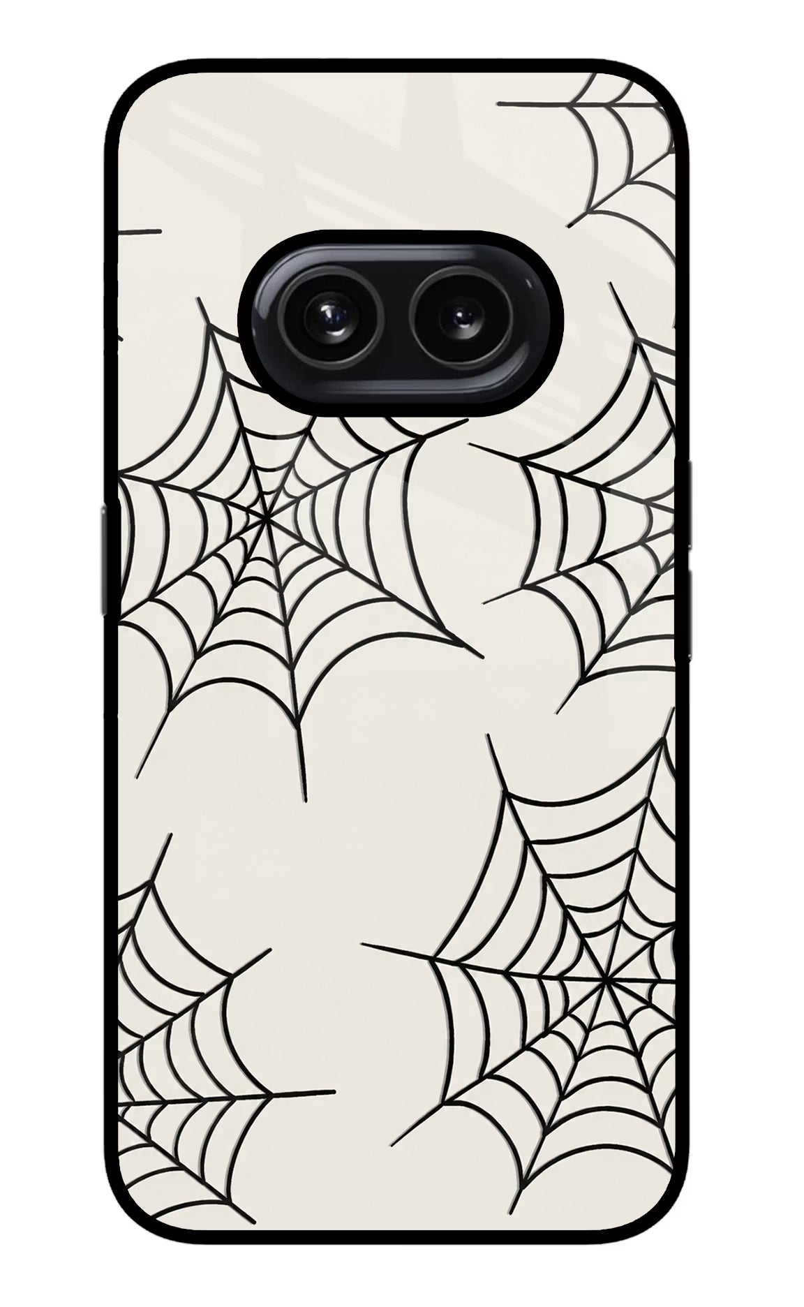 Spider Web Nothing Phone 2A Glass Case Back Cover by Casekaro