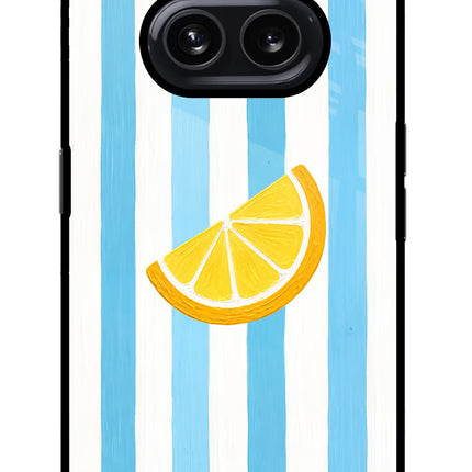 Summer Lemon Nothing Phone 2A Glass Case Back Cover by Casekaro